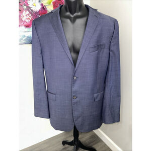 Lauren Ralph Lauren 46R Blue Two Button DBL Vented Jacket - See Measurements
